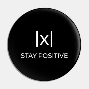 Math - Absolute Value Stay Positive Pin