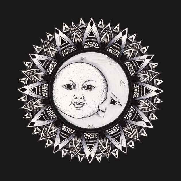 Sun and Moon Mandala - Mandala - T-Shirt | TeePublic