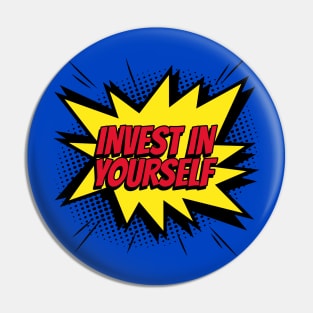 Invest in yourself comic kapow style artwork. Pin