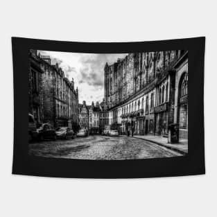 Grassmarket Edinburgh Black And White Tapestry