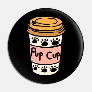 Pup Cup Puppuccino Coffee Pin