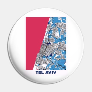 Tel Aviv - Israel MilkTea City Map Pin