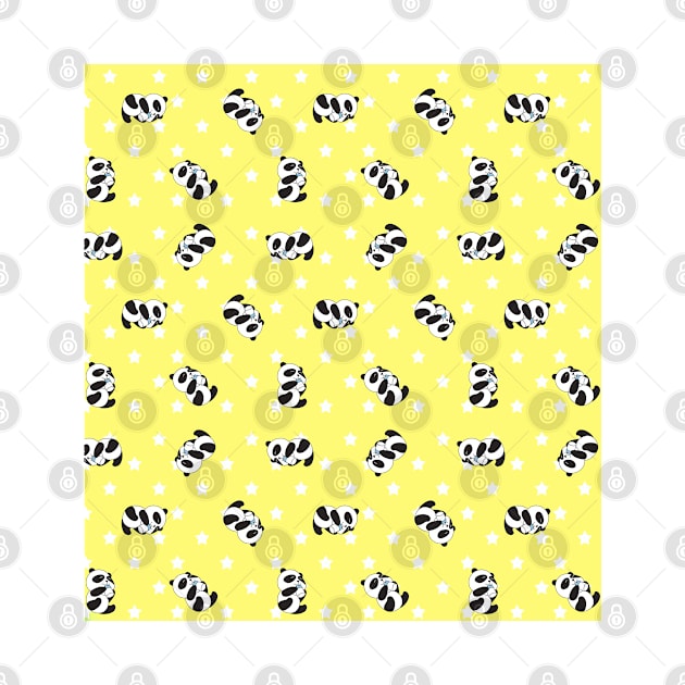 Cute pattern | panda drink milk by Band of The Pand