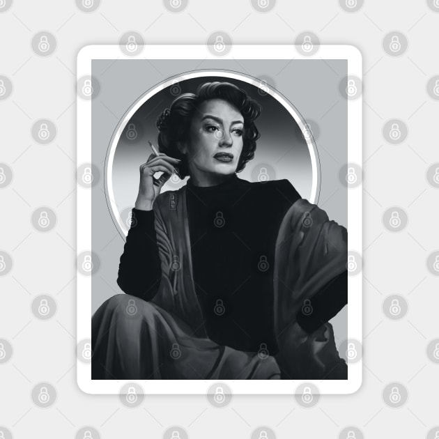 Joan Crawford (ver 2.) Magnet by CherrySketch