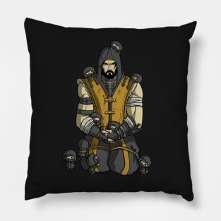 Scorpion and Little Ninjas - Mortal Kombat Pillow