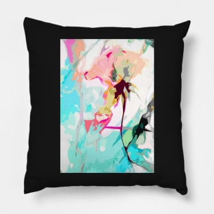 Abstract Pale Rose Soft Colors Design by Ginette Pillow