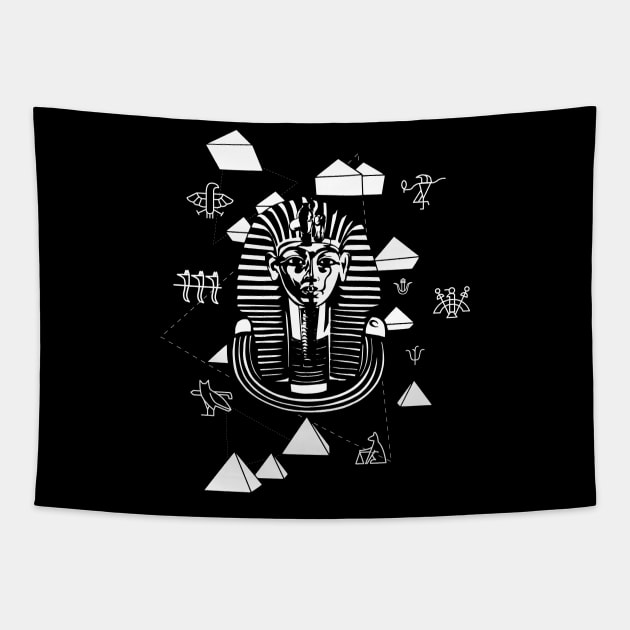 Ancient Egypt pyramids king tut best birthday gift T-Shirt Tapestry by Midoart