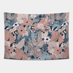 Tropical Florals (Frost) Tapestry