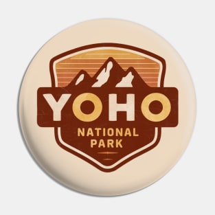 Vintage Emblem Yoho National Park Pin