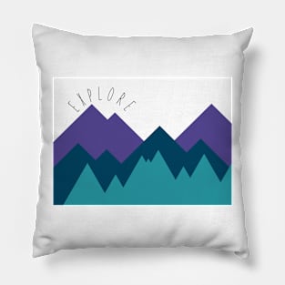 Explore the Mountains Pillow