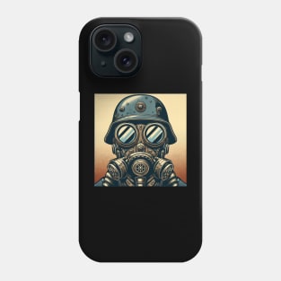 Gas Mask Soldier Artwork Phone Case