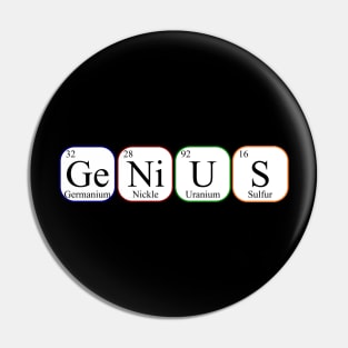 Genius - Elements of Periodic Table Pin