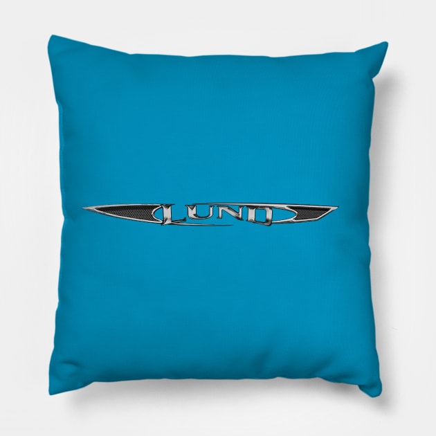 Lund Boats USA Pillow by Midcenturydave