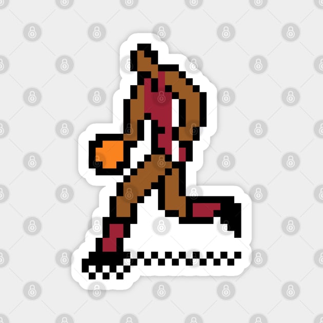 8-Bit Basketball - Alabama Magnet by The Pixel League