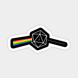 Dungeons And Dragons D20 Fail Pink Floyd Magnet