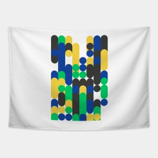 Colourful Geometric Animated Pattern Tapestry