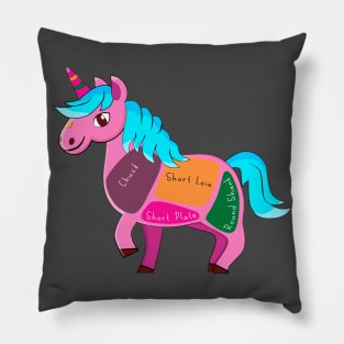 Unicorn meat diagram Pillow