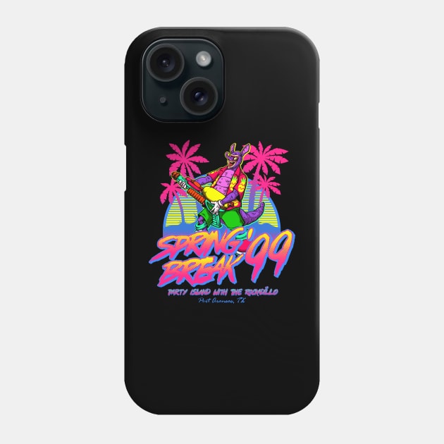 Spring Break '99 (Blue) Phone Case by indiespiv