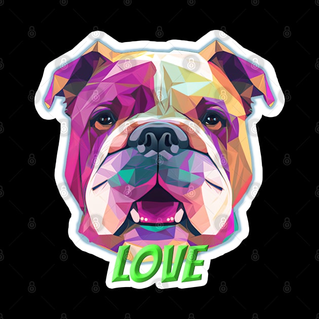 I Love Bulldogs | Cute Bull Dog by nonbeenarydesigns