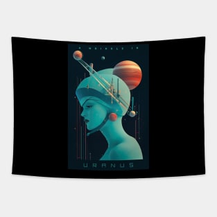 A Wrinkle in Uranus Sci Fi Parody Tapestry