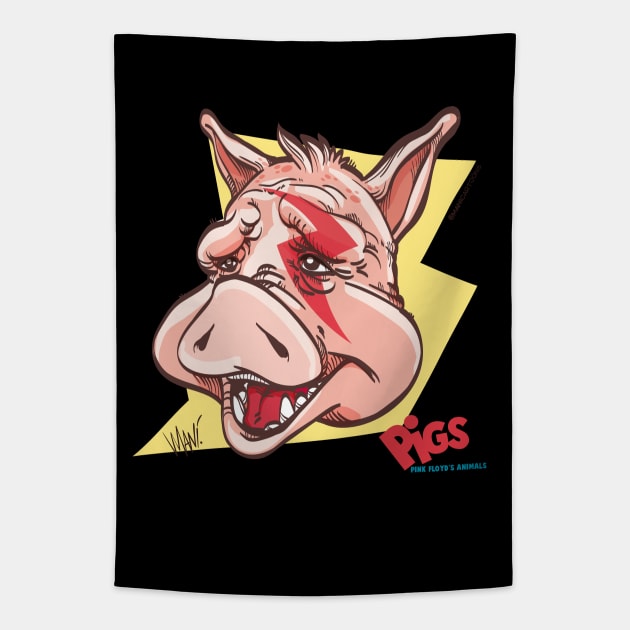 Pigs Tapestry by ManyCrusher