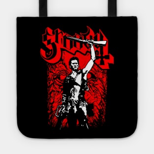 Groovy Metal Boomstick Retro 80's Horror Rock Metal Band Parody For Horror Fans Tote