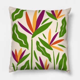 Bird Of Paradise Flowers Pillow