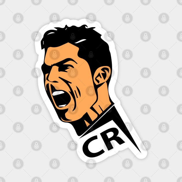 ronaldo cr7 soccer ball, fifa, world cup, 2022, football Magnet by illustraa1