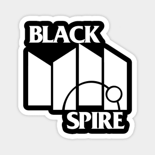 Black Spire Flag Magnet