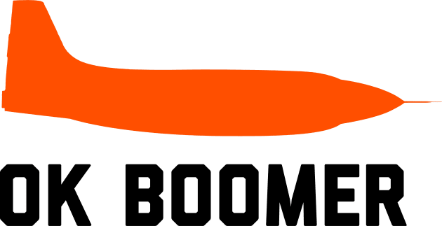 Bell X-1 - OK BOOMER - The first sonic boom! Kids T-Shirt by Vidision Avgeek