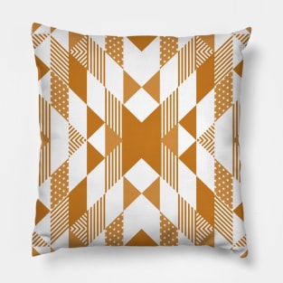 Native American Caramel Pattern Pillow