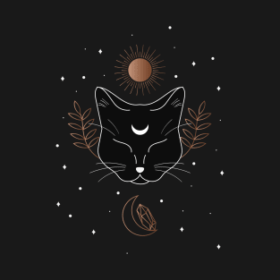 Mystical Black Cat T-Shirt
