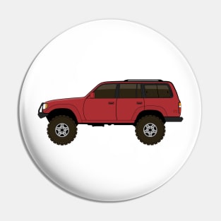 fj80 Land Cruiser red Pin