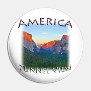 America - Yosemite Tunnel View Pin