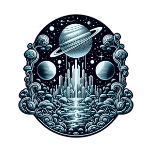 Fantastic Worlds Of Outer Space 408 T-Shirt