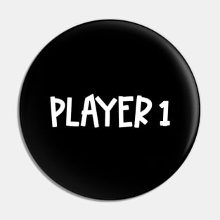 Funny Video Game Player 1 Pin