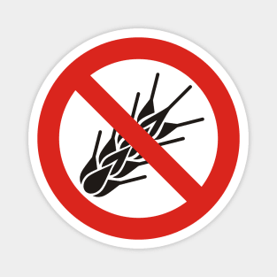 No Gluten Sign Magnet