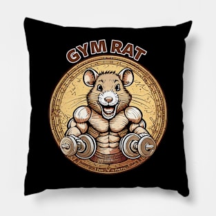 Gym rat Pillow