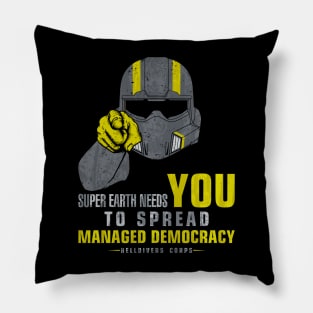 Spread Managed Democracy Pillow