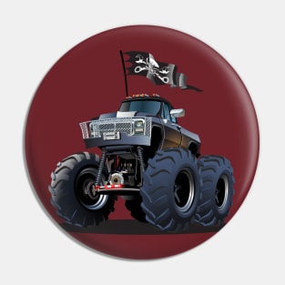 Cartoon monster truck Pin