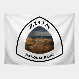 Zion National Park shield Tapestry