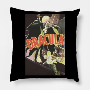 Dracula (v2) Vintage 1931 Movie Poster Pillow