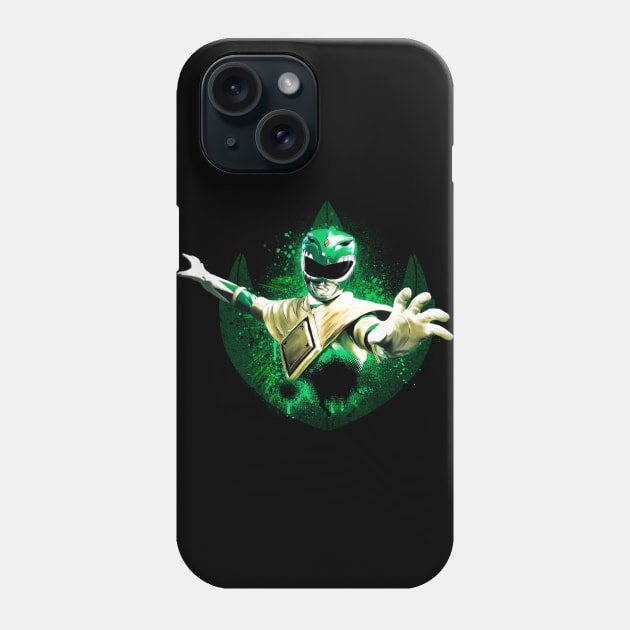 Green Ranger Splatter Phone Case by Designsbytopher