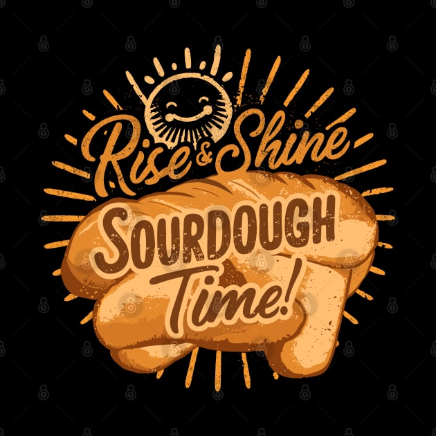 Funny Rise and Shine Sourdough Time Design by TF Brands