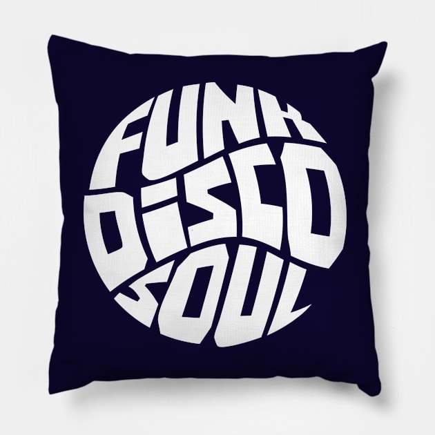 Funk Disco & Soul Pillow by modernistdesign