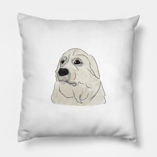 Great Pyrenees Portrait Pillow