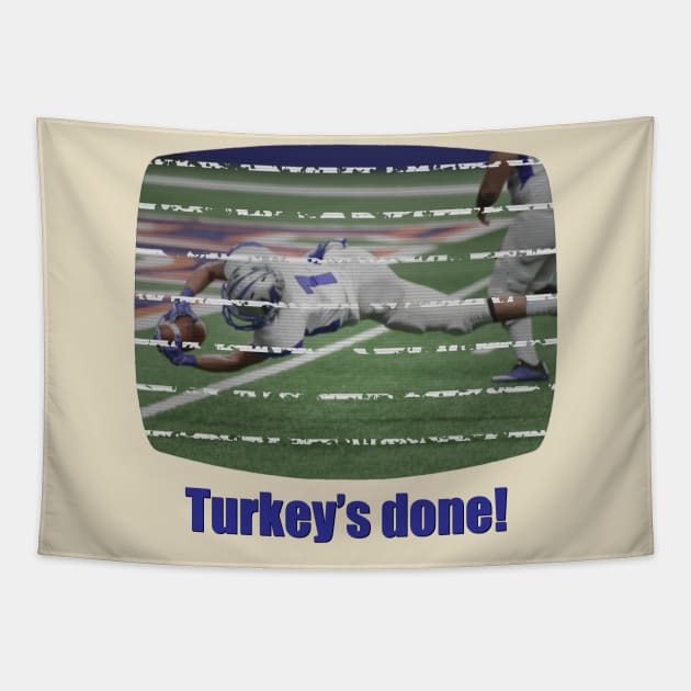 Funny Retro Thanksgiving (light variant) Tapestry by GloopTrekker