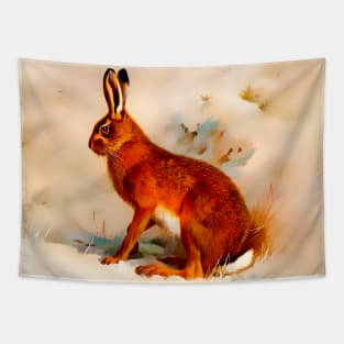 Red rabbit Tapestry