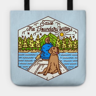 Save the BWCA Canoe Puppy Tote