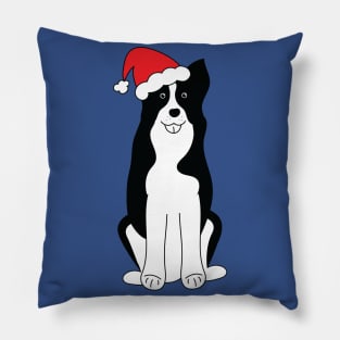 Christmas Border Collie Pillow